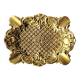 Neo-Baroque brass ashtray stamped DL number 6 registered