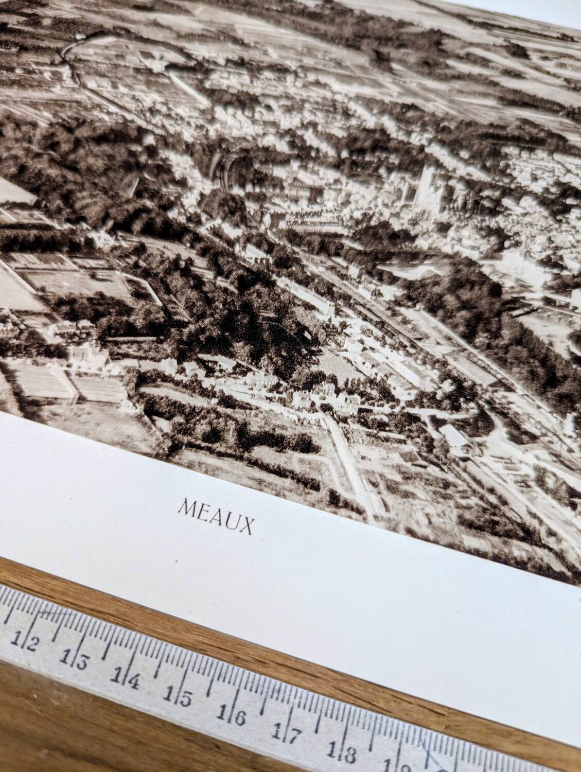 Meaux, photo plate printed in 1934.