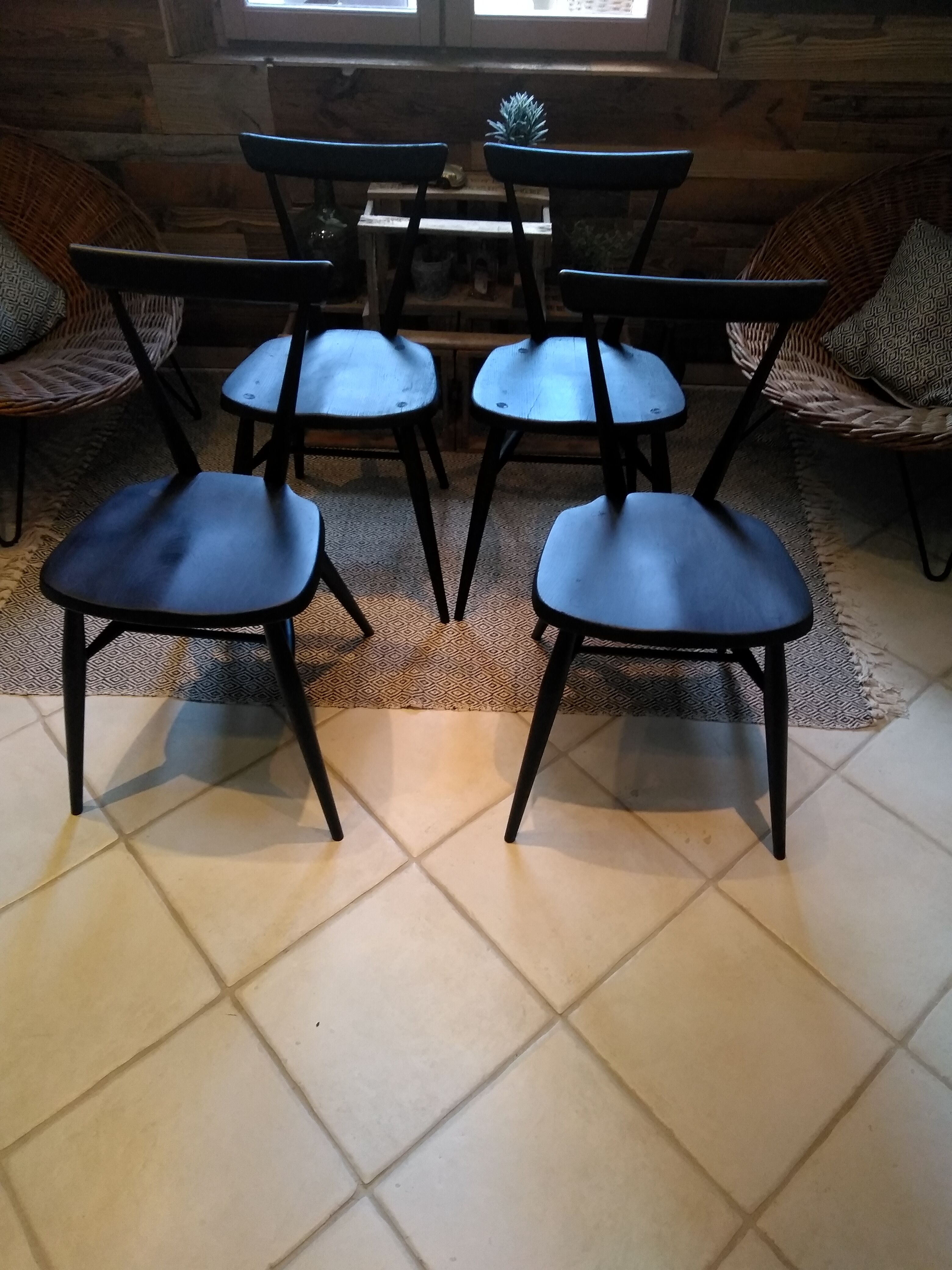 4 chaises ercol