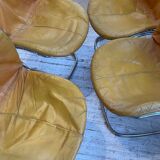 4 chairs Rinaldi "Sabrina" yellow leather