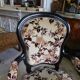 Pair of black armchairs Napoleon lll