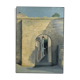 Oil on canvas, "Ruelle de Lacoste, Lubéron" by Charnaux, XXth