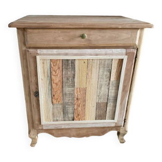 Meuble confiturier vintage ancien bois massif