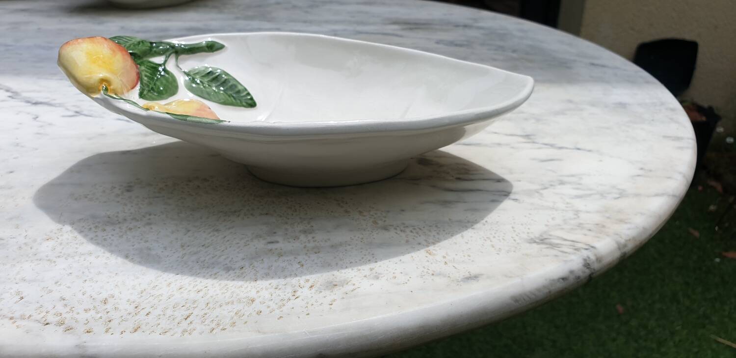 Pear slip fruit bowl