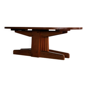 brutalist dining table | table | 60s | oval