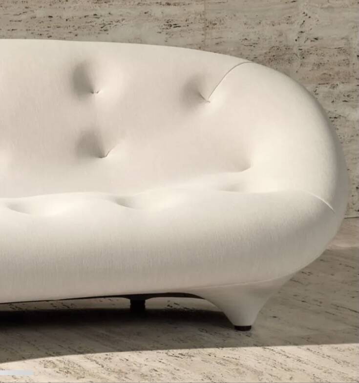 Ligne Roset white sofa Ploum model