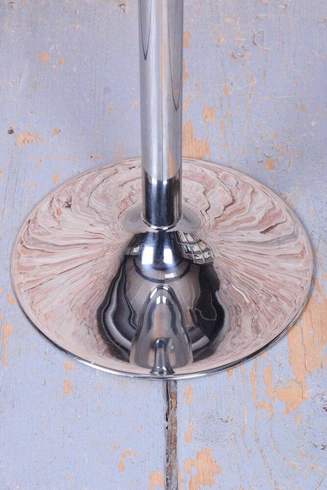 Bauhaus Pedestal in Metal, Czech, 1970s