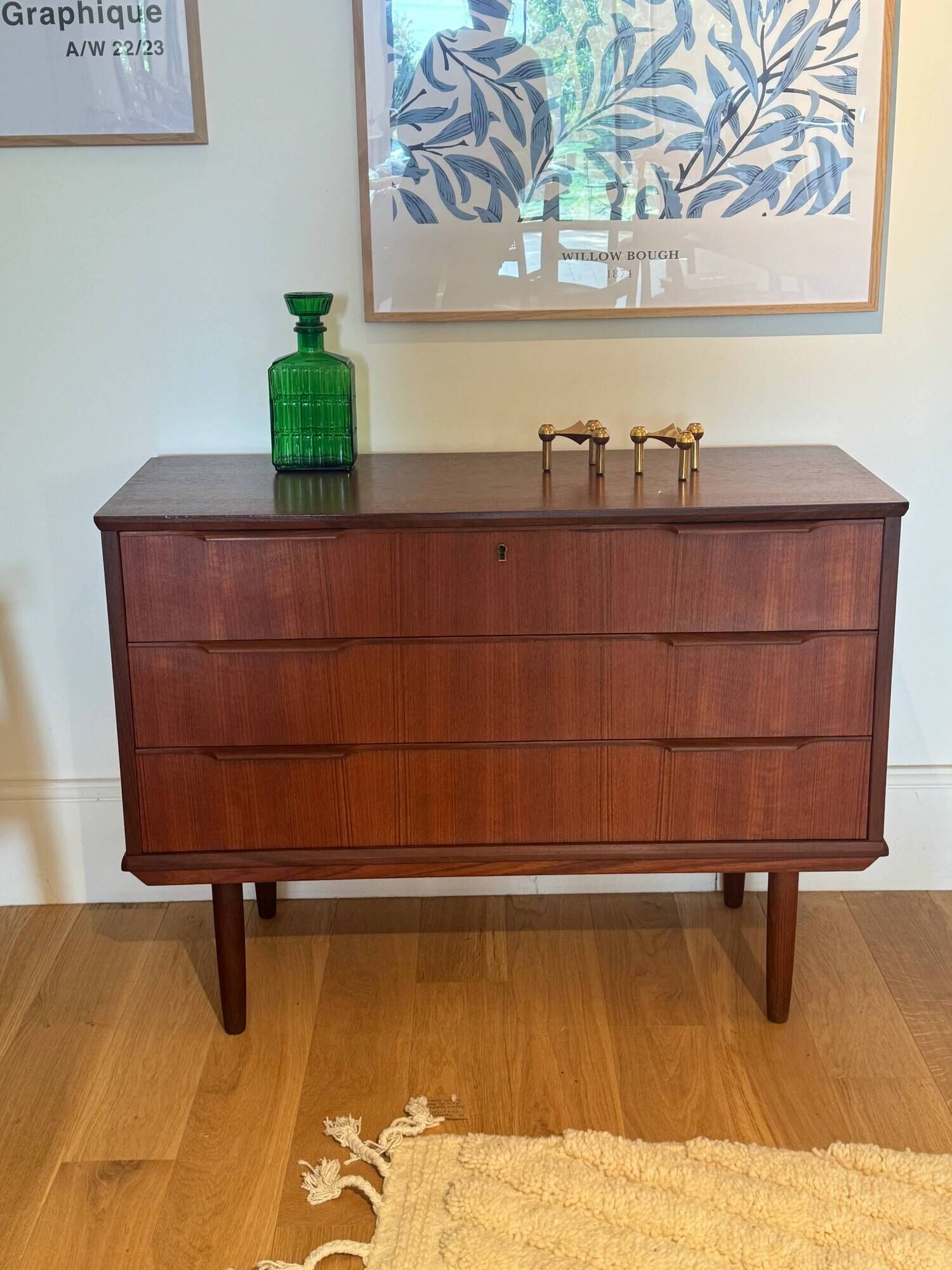Vintage Scandinavian "Ingrid" teak chest of drawers