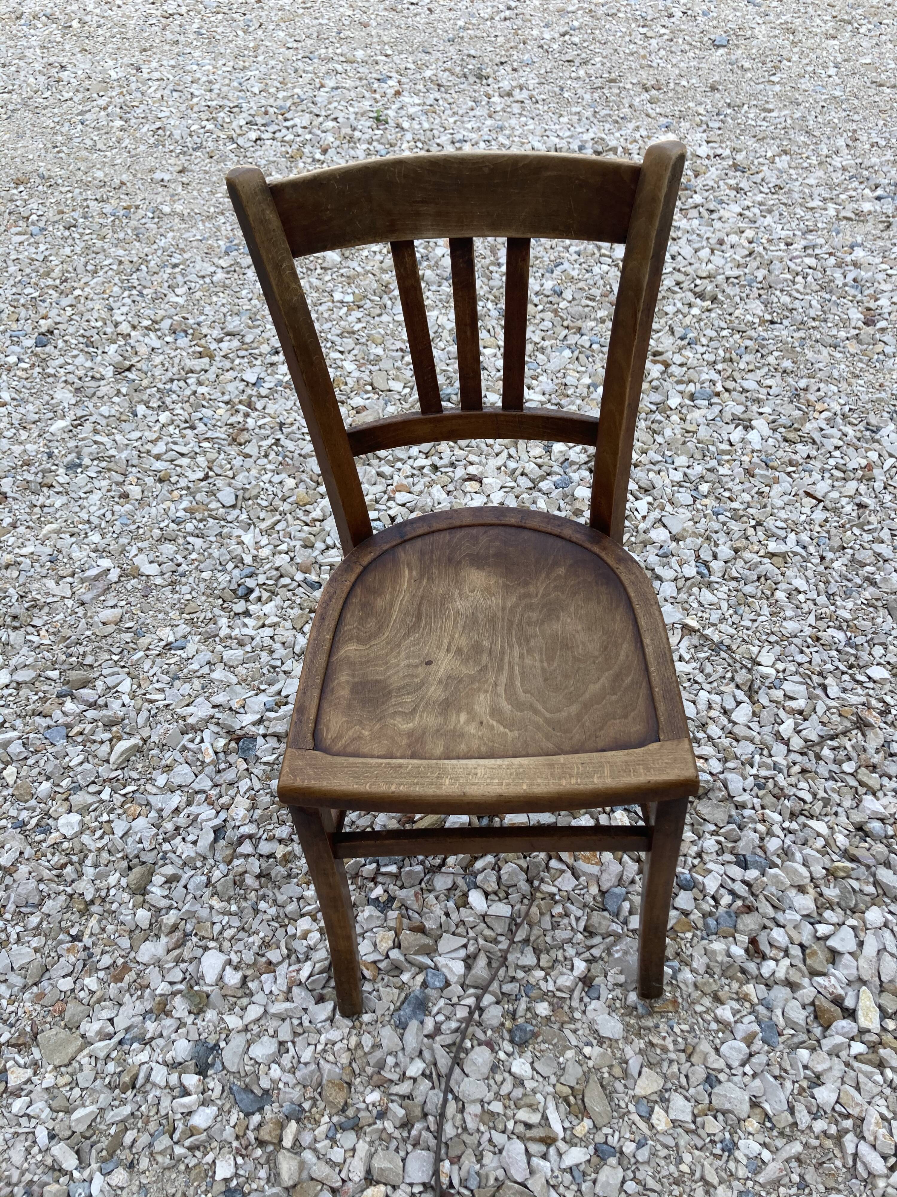 Series of 8 bistro chairs