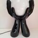 Lampe de table paire de mains noires 80s