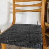 (Lot) 3 Compass Leg Chairs 1960s Scandinavian