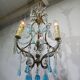 3-light cage chandelier
