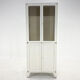 Vitrine médicale vintage en fer et verre, Tchécoslovaquie