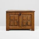 Rustic Oak paneled Trunk or chest, France 18th Century