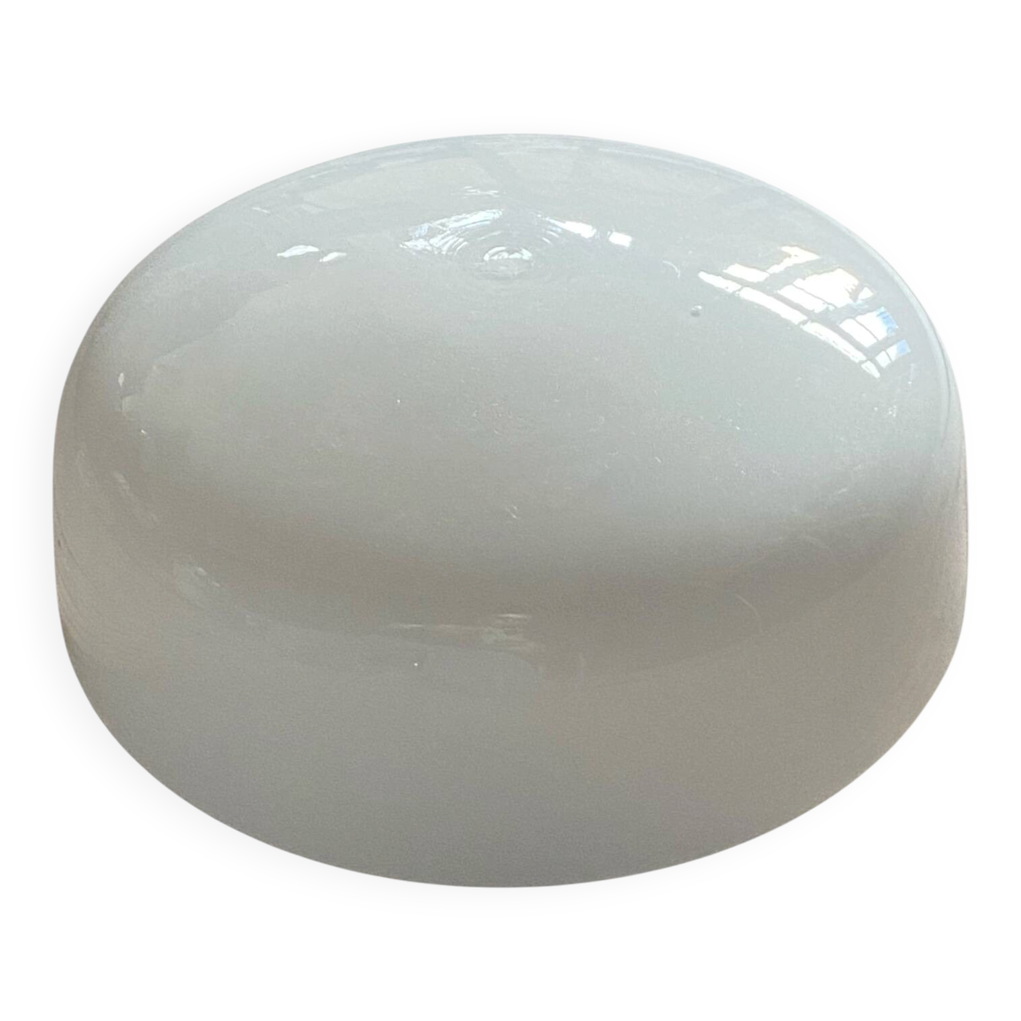Wall light in opaline glass, vintage ceiling light, 22 cm, 1960s 1970s.