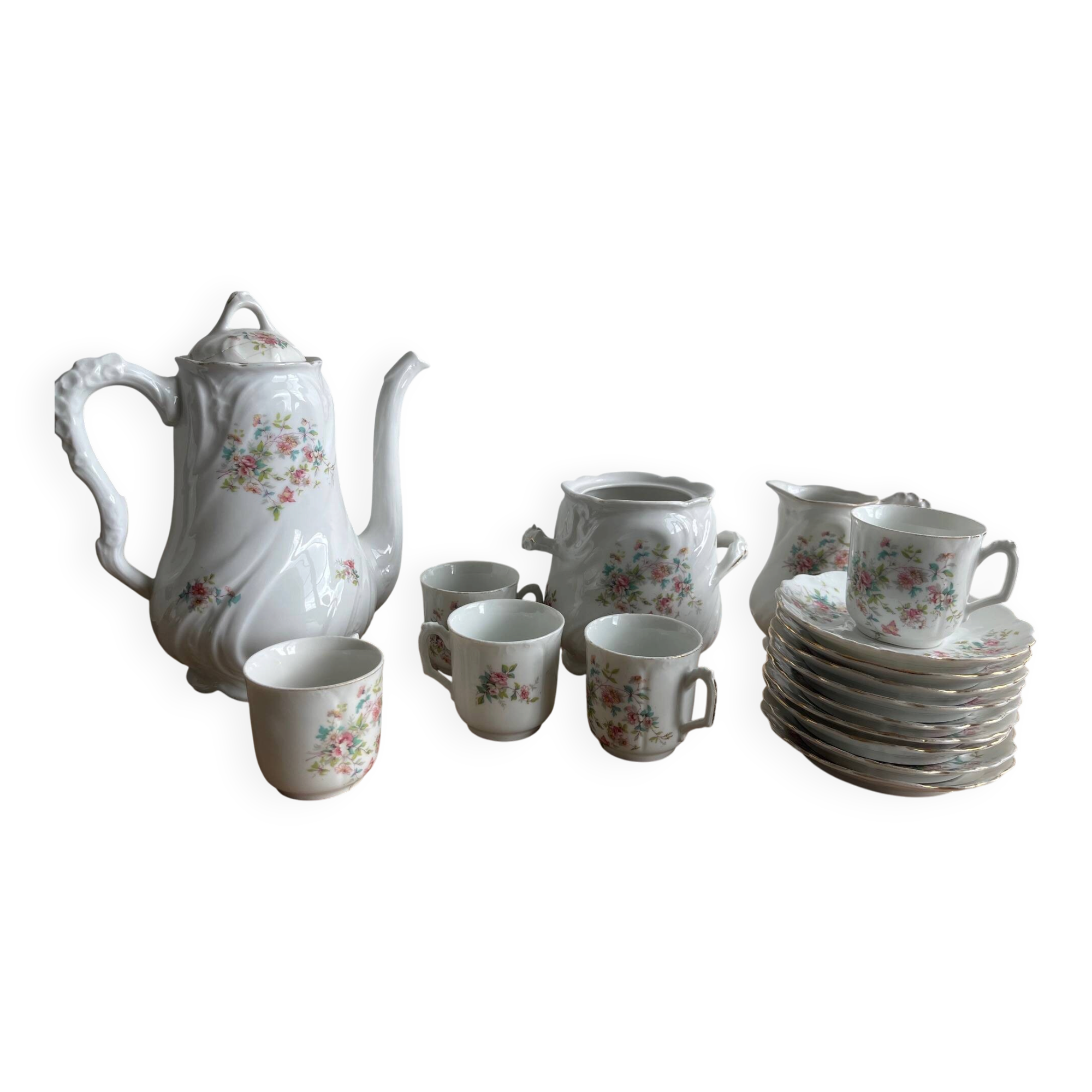 Limoges porcelain coffee service