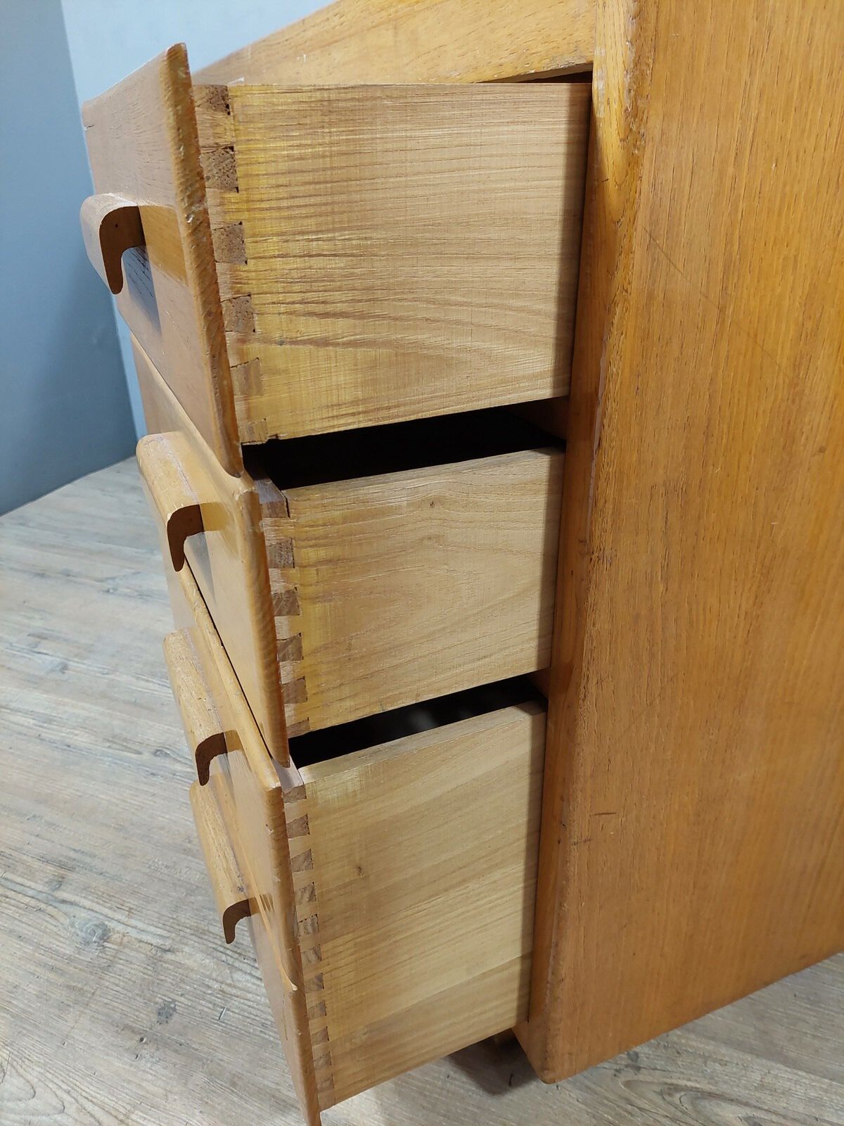 Vintage coffered desk