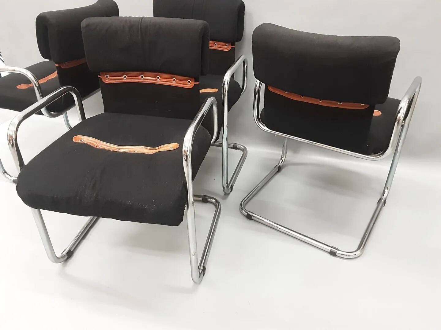 Chaises/fauteuils Guido Faleschini pour Hermes, 1970