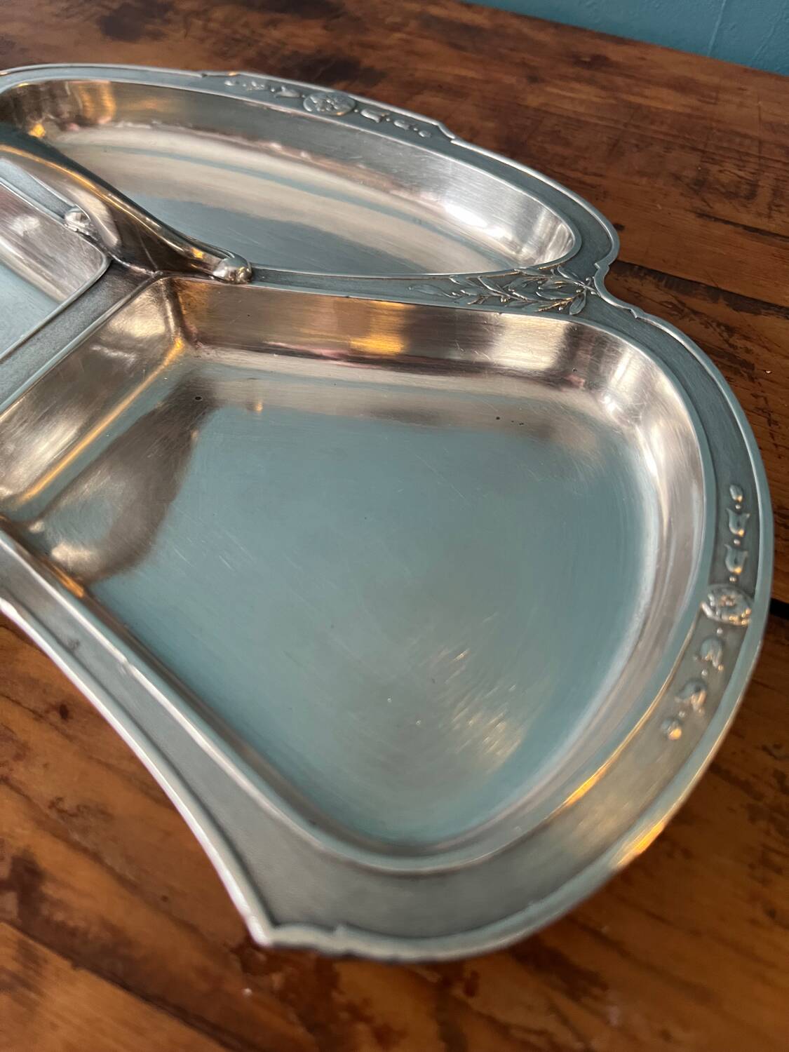 Tray, display in silver metal gallia for Christofle