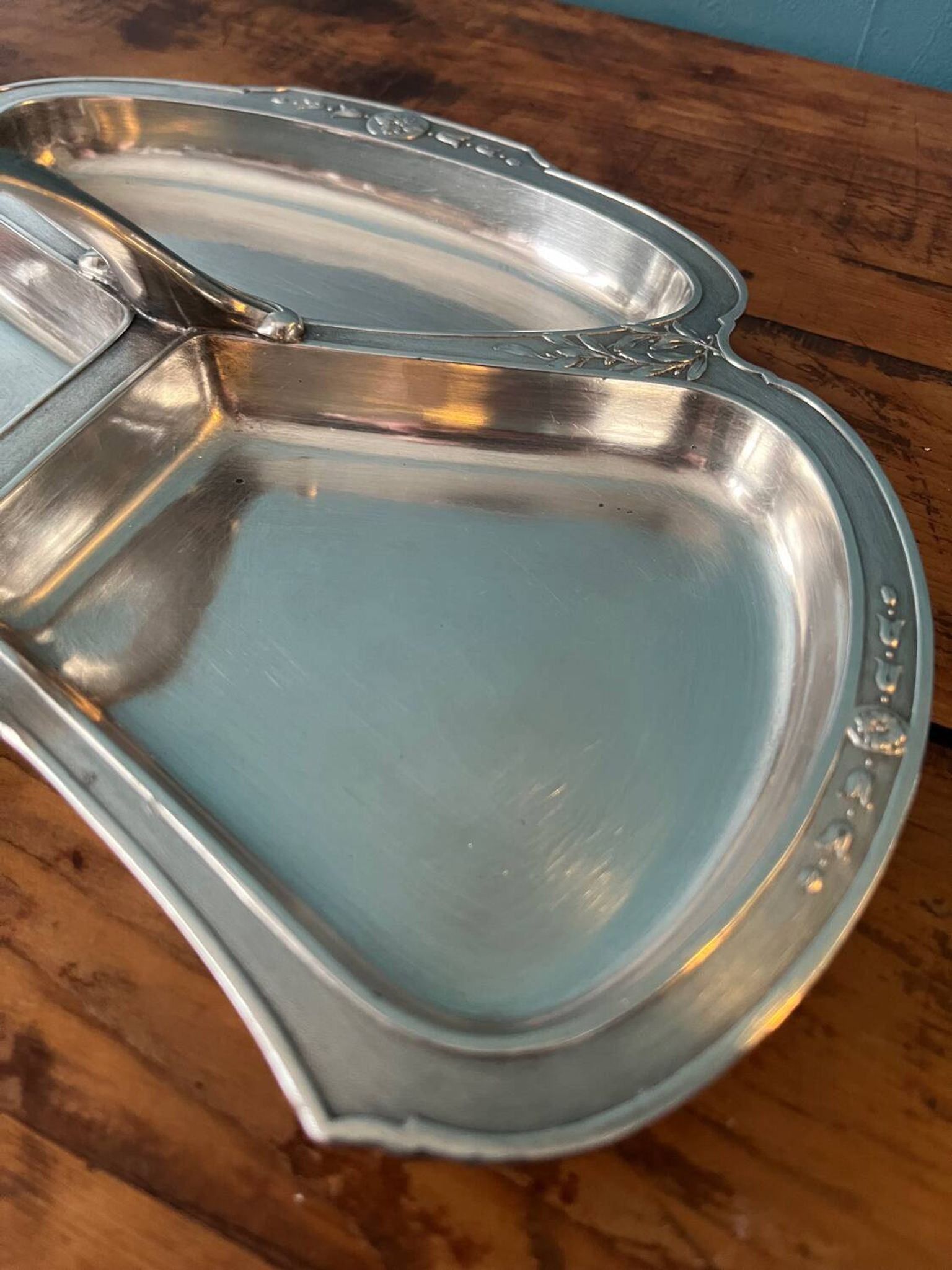 Tray, display in silver metal gallia for Christofle