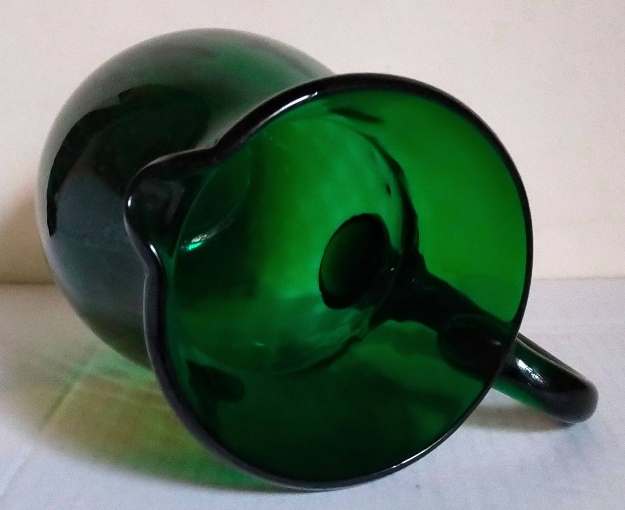 Vintage Empoli blown glass jug