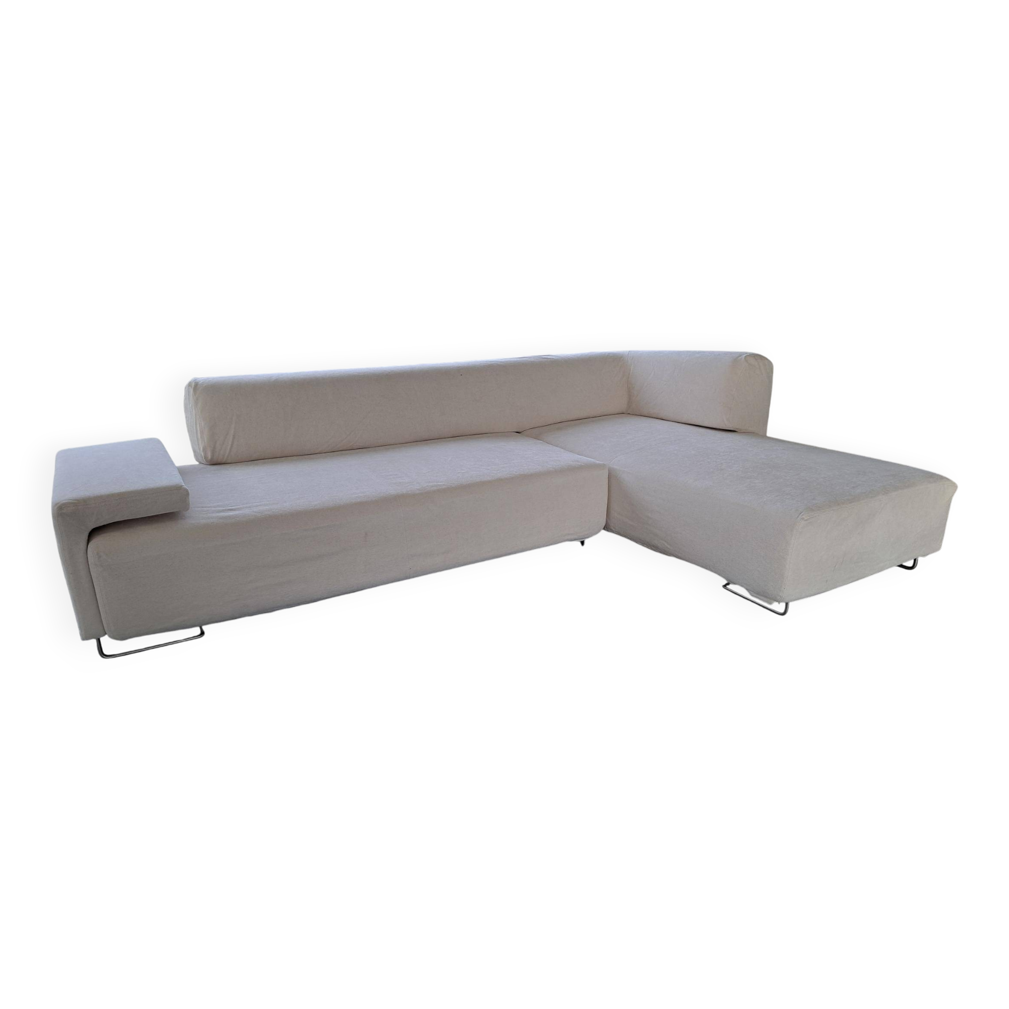 Moroso corner canapé lounge, Lowland model with chaise longue.