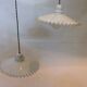 Duo de suspensions en opaline vintage