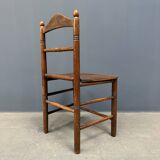 Set of six old English kitchen chairs