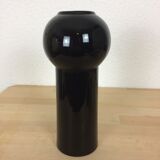 Scandinavian modernist black ceramic vase