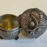 Pewter Owl Box by Etienne Sergent FRANCE