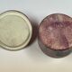 Soapstone box, trinket dish, candy dish with elephant decoration, 9.5 x 9 cm