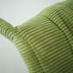 Togo Armchair and Pouf in Fresh green Corduroy