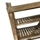 VINTAGE INDUSTRIAL WOODEN SHELF ON WHEELS