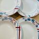 6 hollow plates Beaujeu Digoin Sarreguemines france-retro-cuisine-vintage