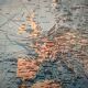 Planisphere map air france 80s - travel agency