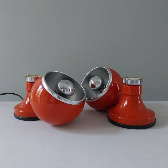Paire lampes de tables vintage italiennes