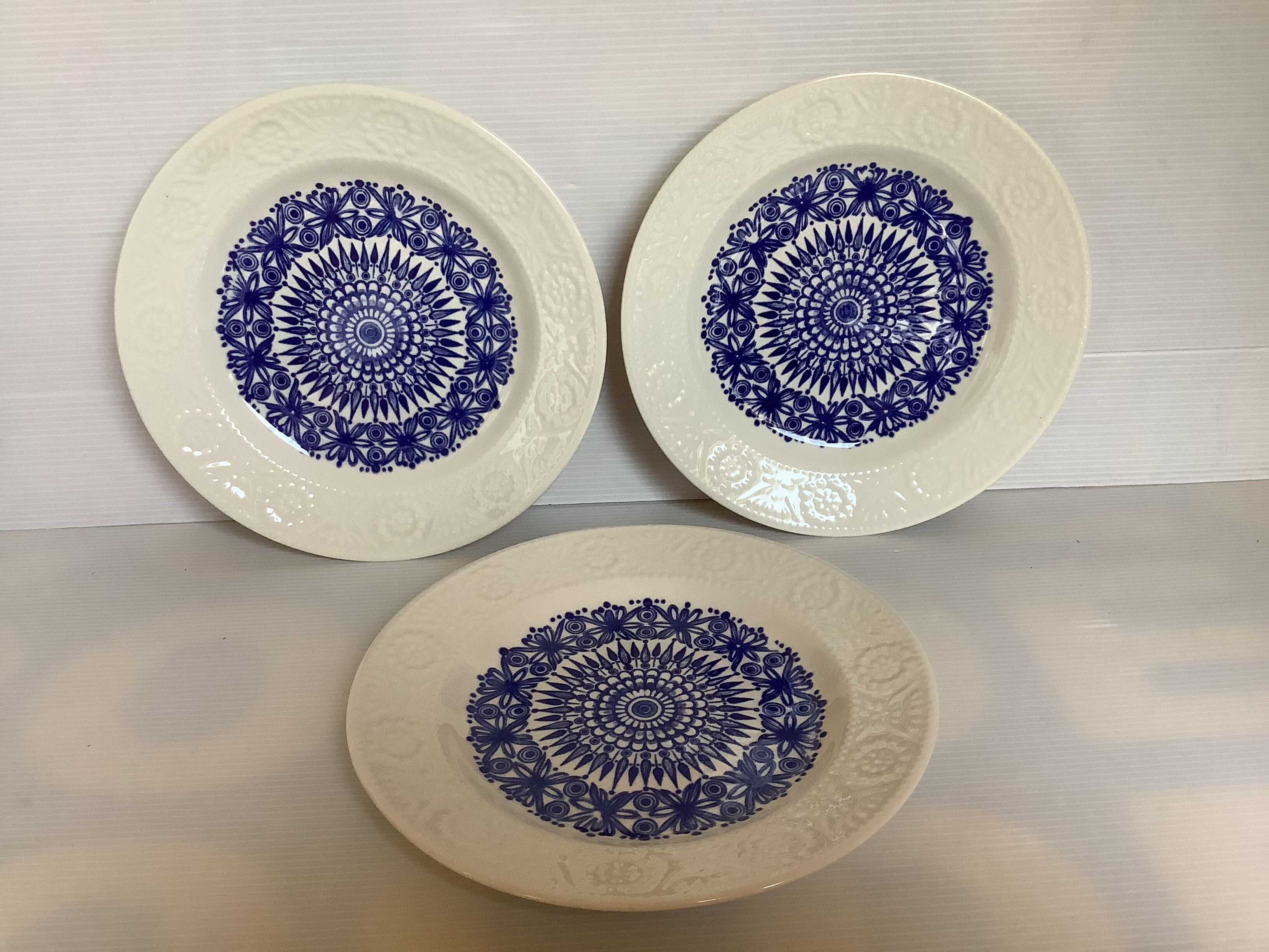 Set of 6 plates Boch La Louvière Belgium
