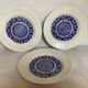 Set of 6 plates Boch La Louvière Belgium