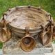 Ceramic punch service signed R. Kapota