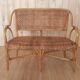 Rattan lounge set and vintage sofa