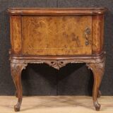 Paire de tables de chevet italiennes en bois, années 50