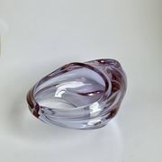 Vintage Art Glass Basket by Miroslav Klinger, 1960s