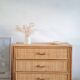 Commode en rotin vintage circa  années 70