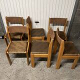Set of 6 Regain elm house chairs