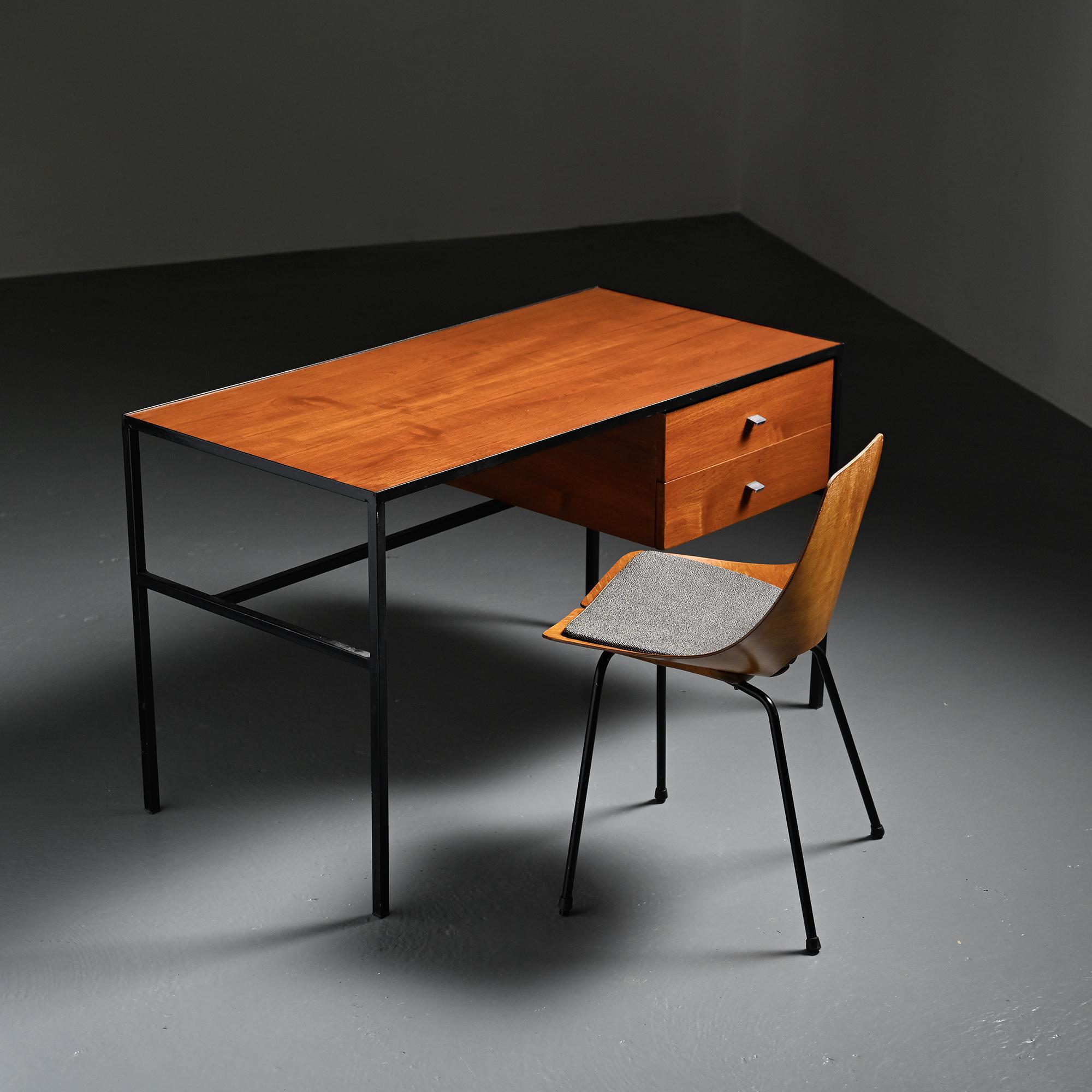Metal and laminate desk, Meurop, 1960s