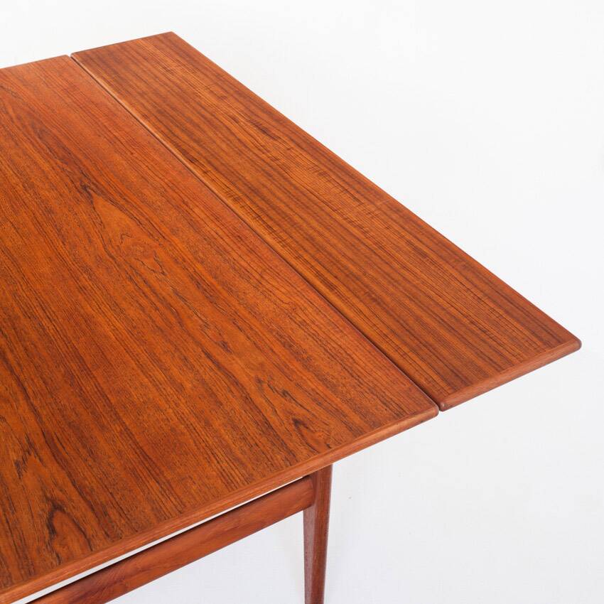 Vintage "Elevator" teak table Designed by Kai Kristiansen for VMMobler. Denmark, 1960s