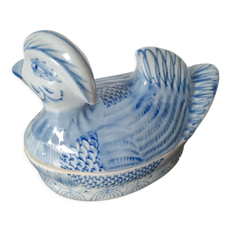 Terrine porcelain mandarin duck