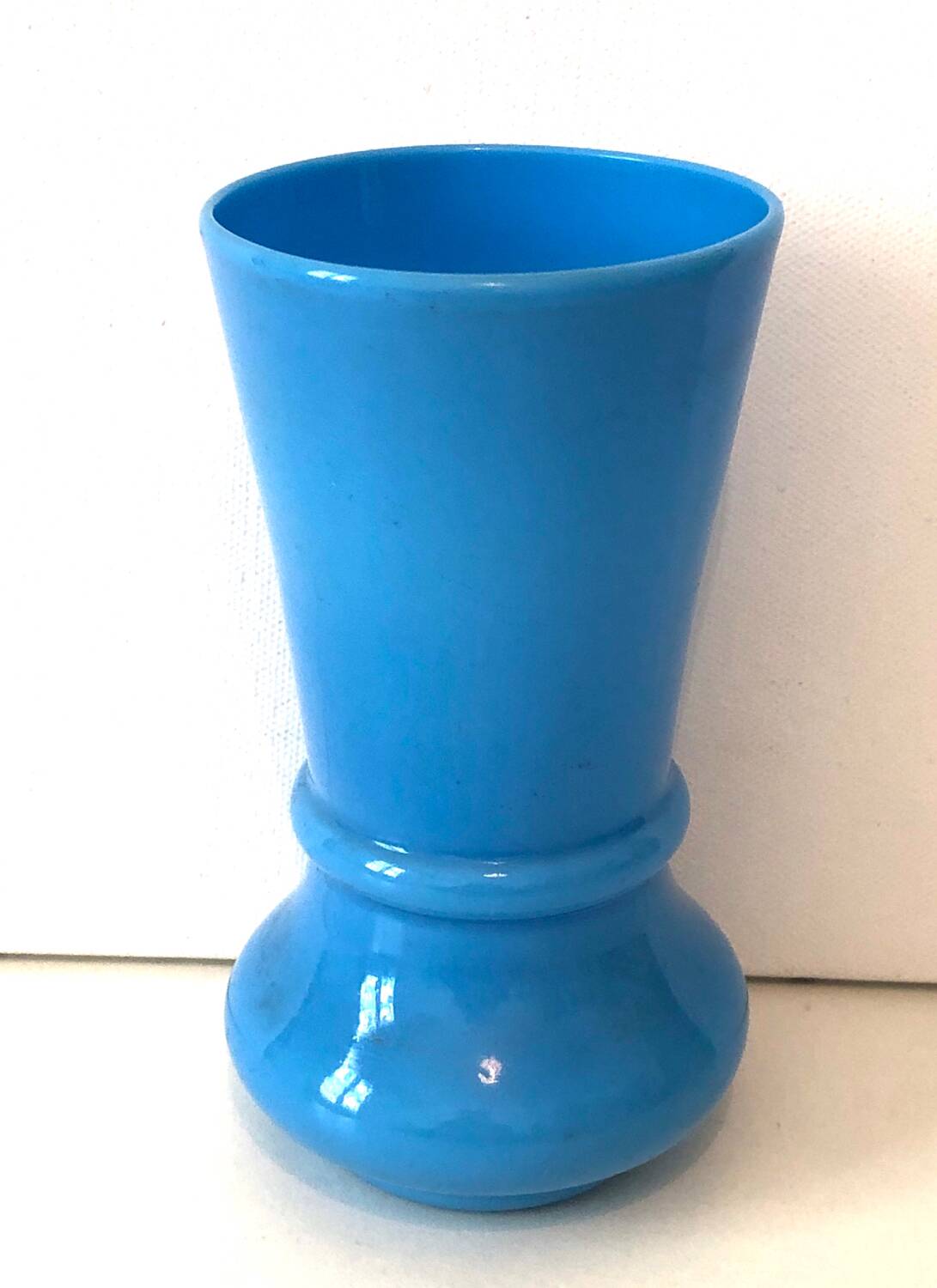 Blue Opaline Vase
