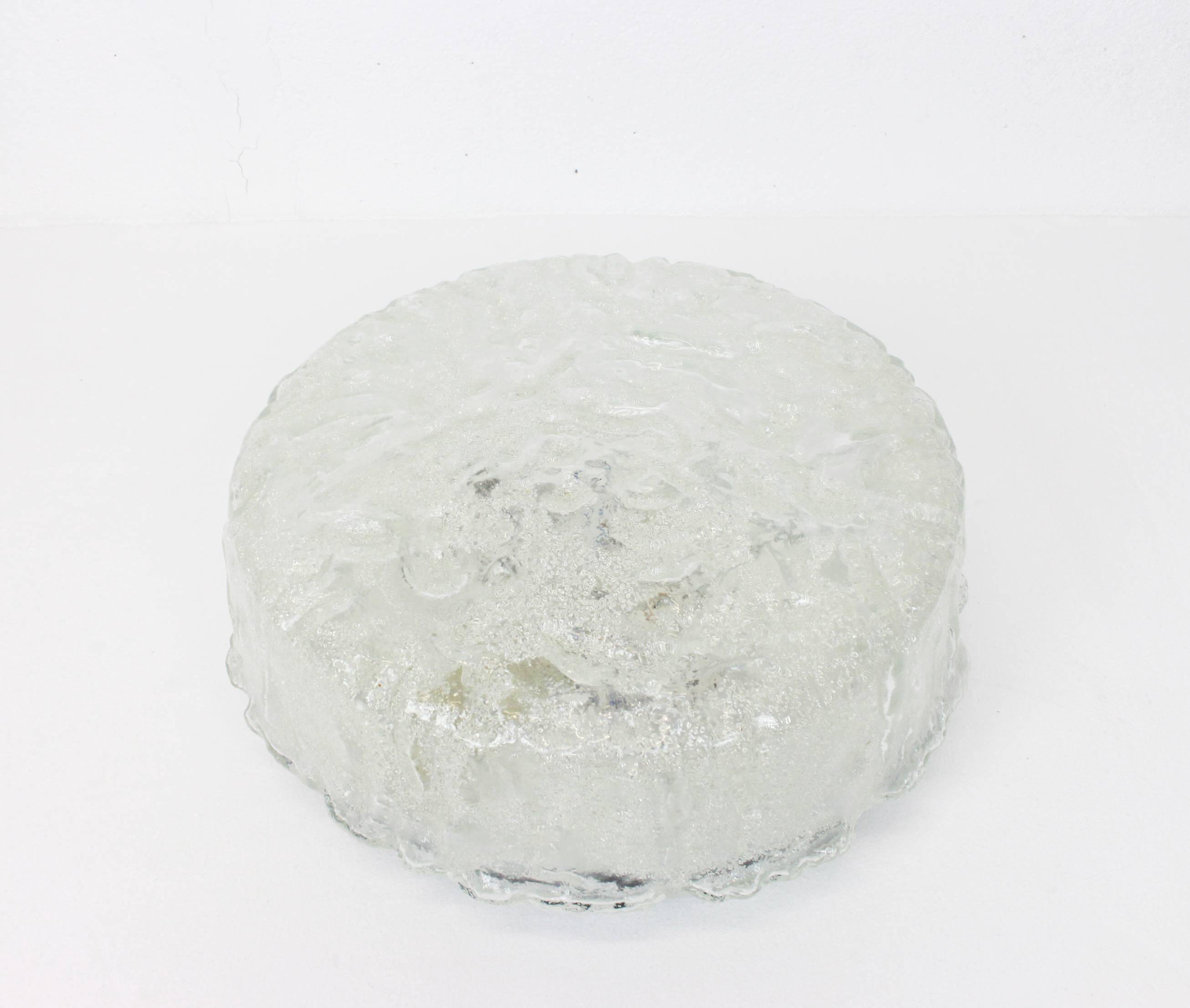 Round Murano glass wall light by Limburg, Germany, 1970s.