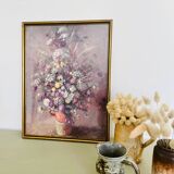 Vintage flower bouquet frame